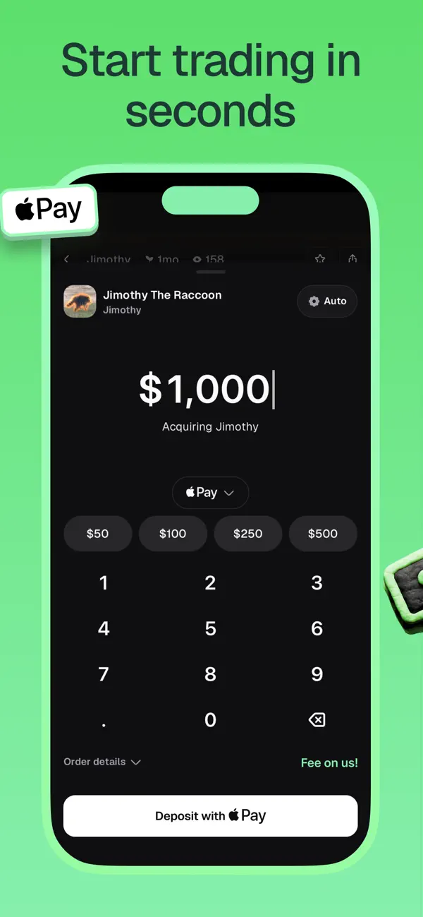 Start trading in seconds