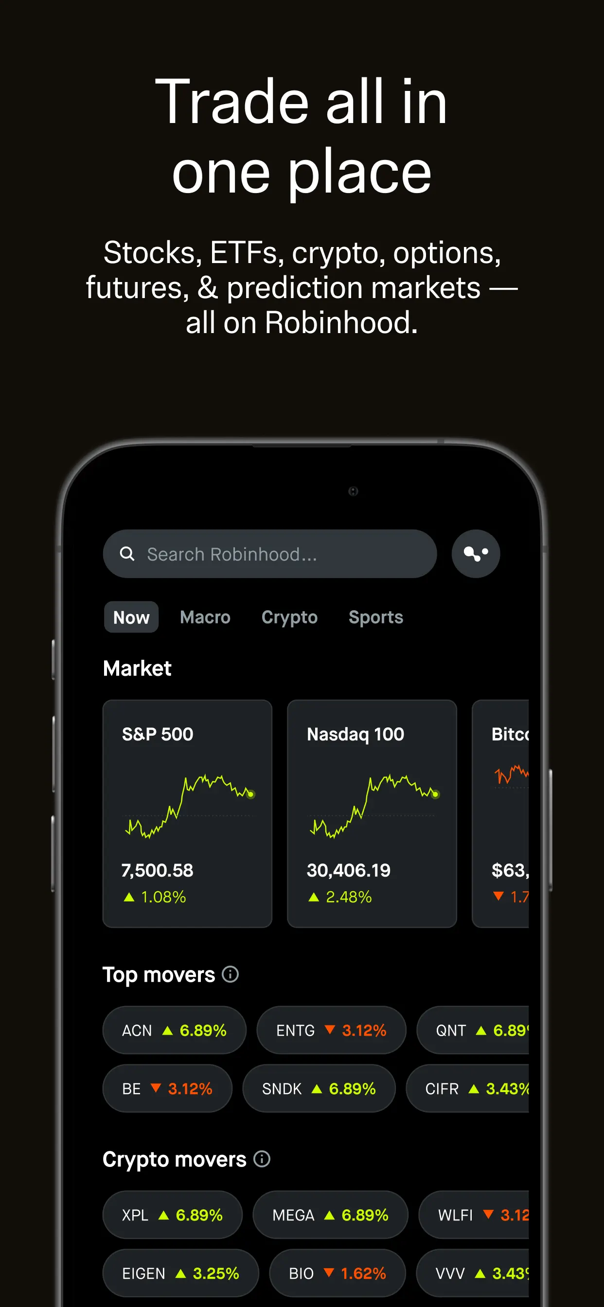 Robinhood iPhone screenshot 1